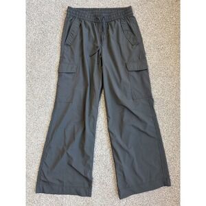 Old Navy StretchTech Cargo Pants Dark Green Wide Leg Quick Dry Womens Medium